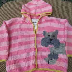 ARTWALK Girl's Pink-Striped Sweater 24 Mo